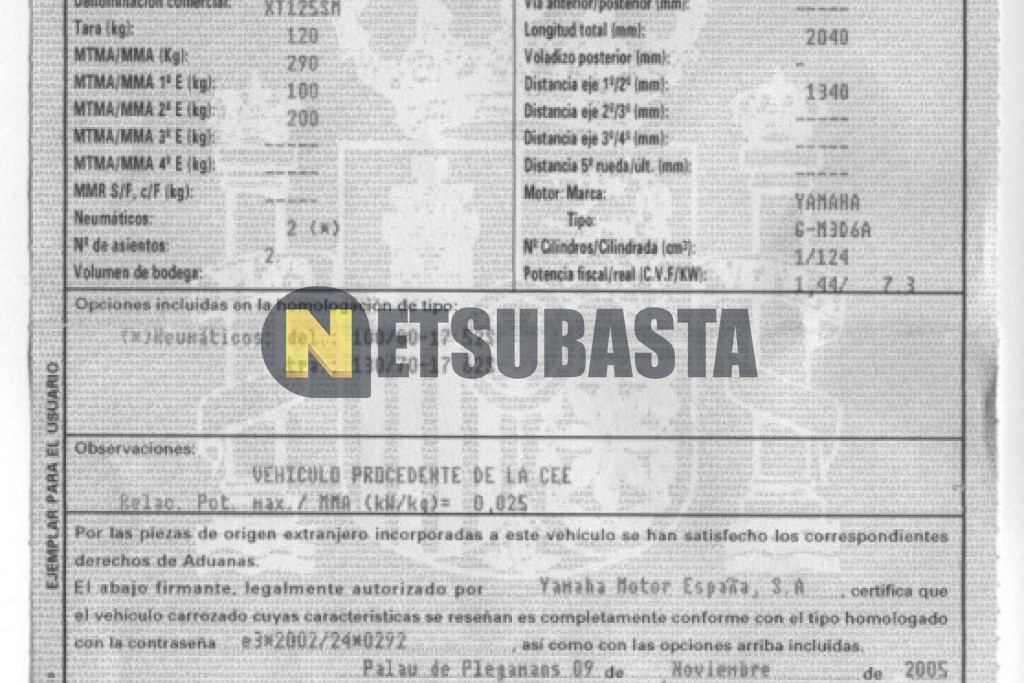 Yamaha XT 125 X 2006