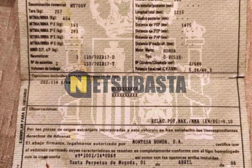 Honda NT 700 V Deauville 2008