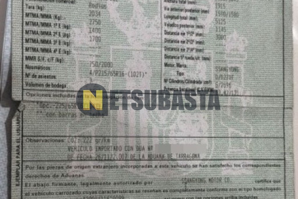 SsangYong Rodius 270Xdi 4x2 Aut. 2007