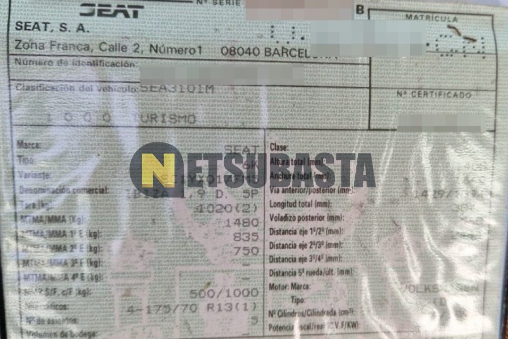 Seat Ibiza 1.9 D 1999