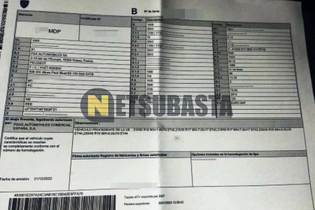 Peugeot 508 SW 1.5 BlueHDi EAT8 2023