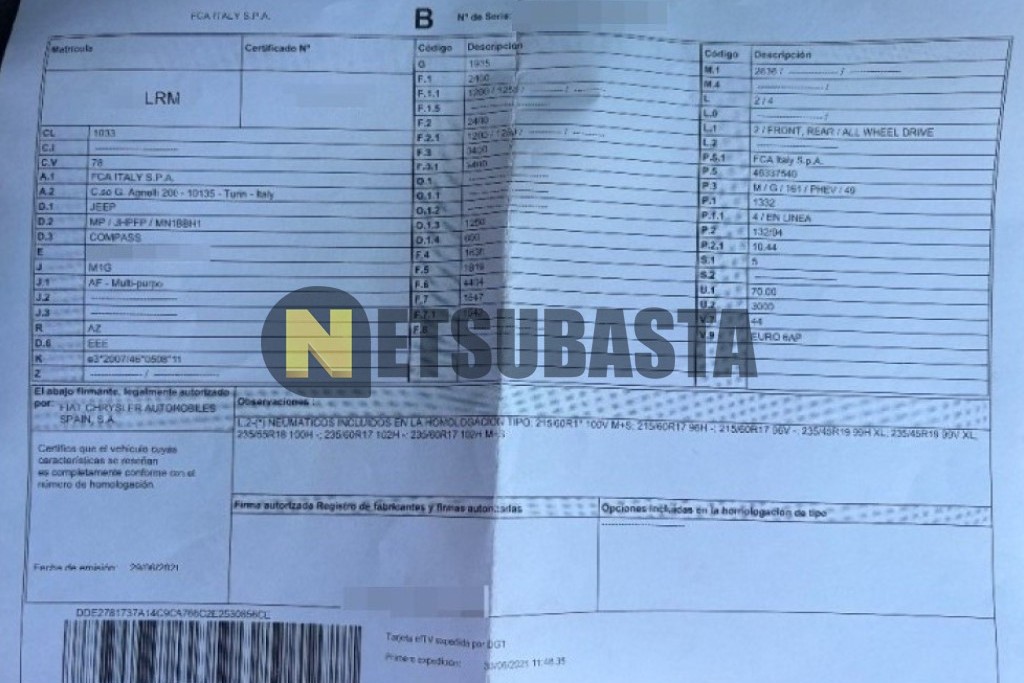 Jeep Compass 4xe 1.3 PHEV 2021