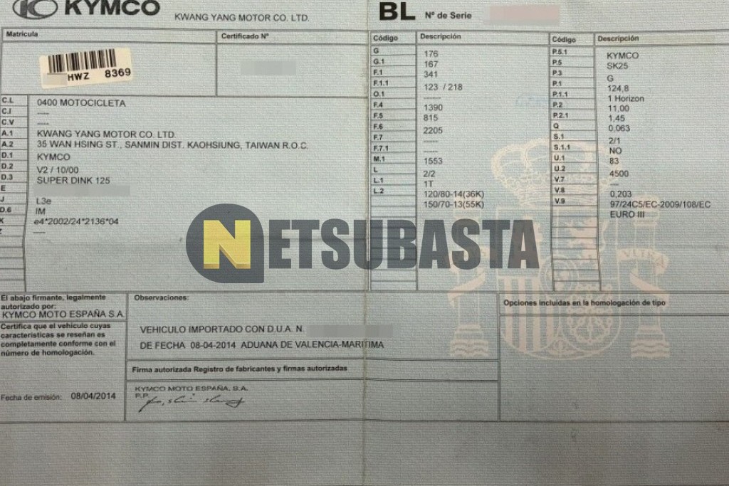 Kymco Super Dink 125 2014