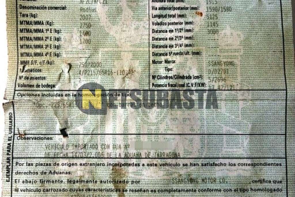 SsangYong Rodius 270Xdi AWD 2007