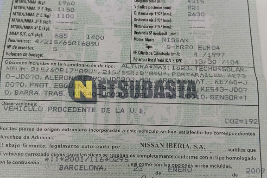 Nissan Qashqai 2.0 2009