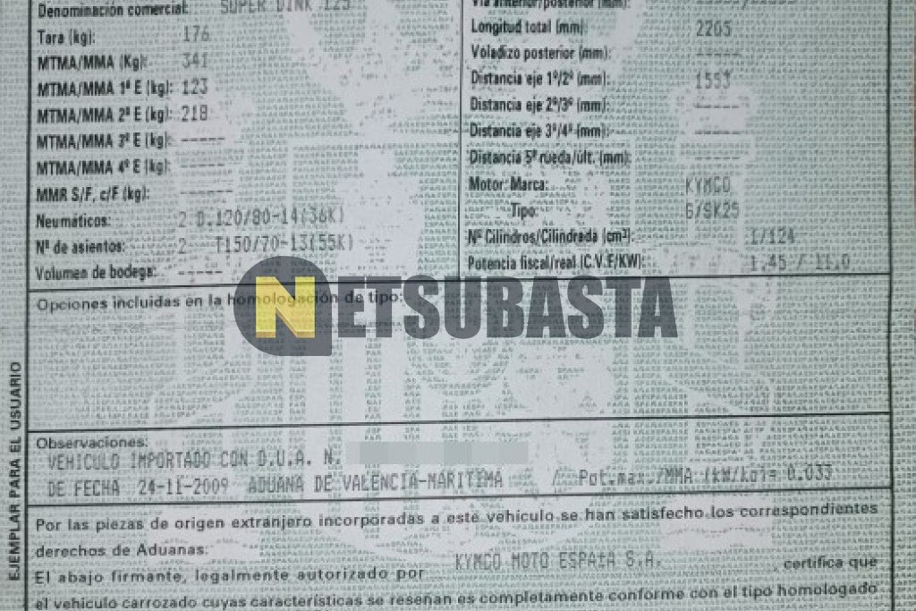 Kymco Super Dink 125i 2009
