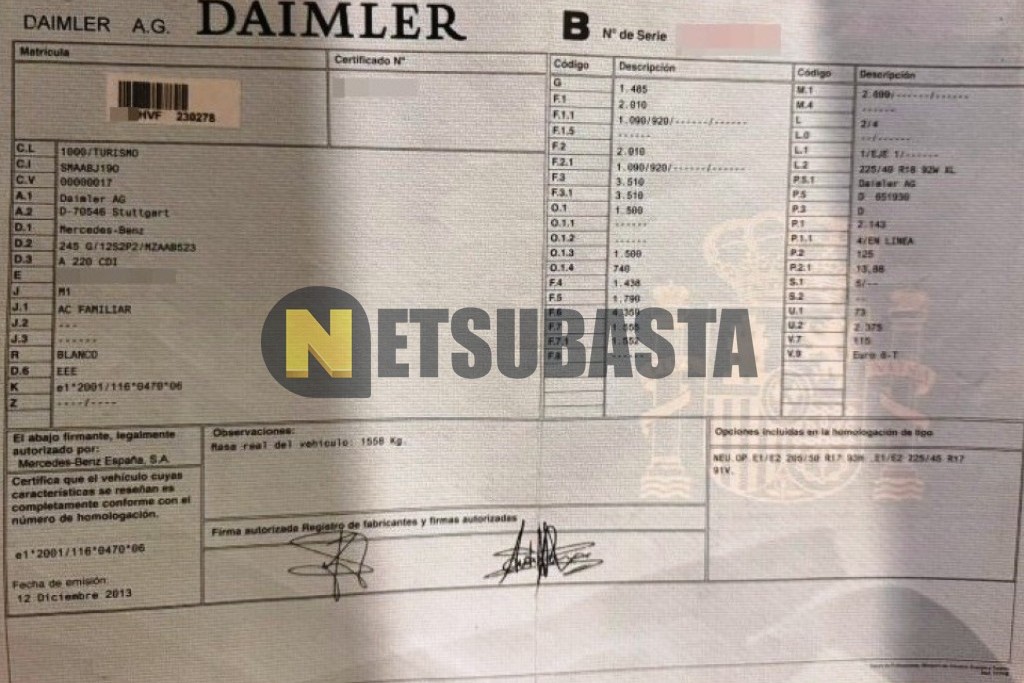 Mercedes-Benz A 220 CDI 7G-DCT 2014