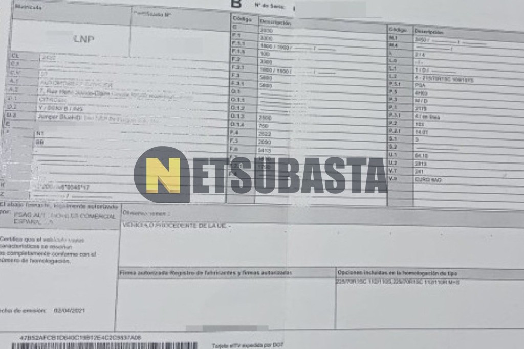 Citroën Jumper 2.2 BlueHDi 2021