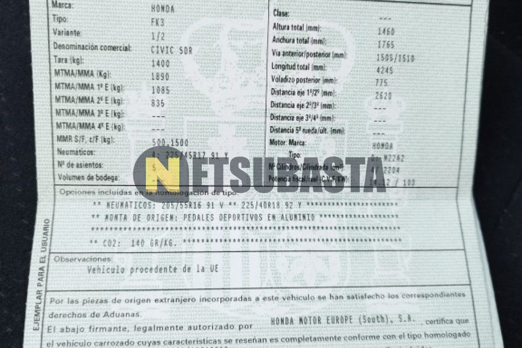 Honda Civic 2.2 i-CTDi 2009