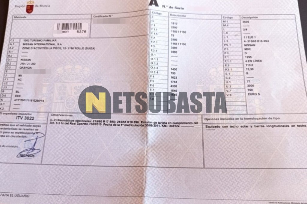 Nissan Qashqai 2.0 dCi DPF 4x2 2011