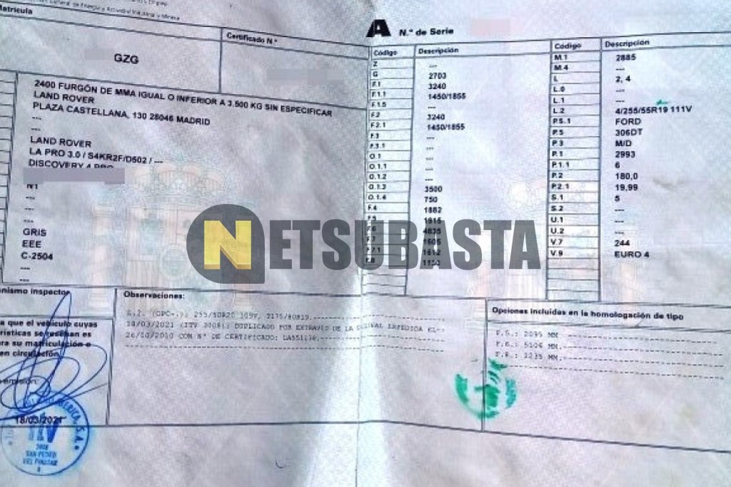 Land-Rover Discovery 4 3.0 TDV6 Aut. 2010