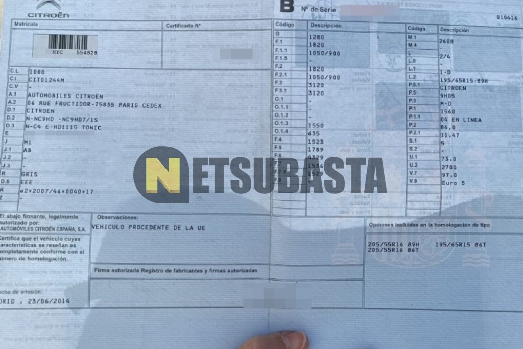 Citroën C4 1.6 e-HDi 2014