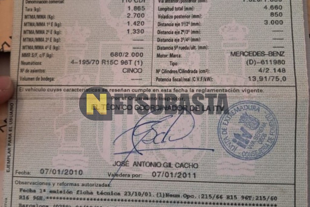 Mercedes-Benz Vito 110 CDI 2002