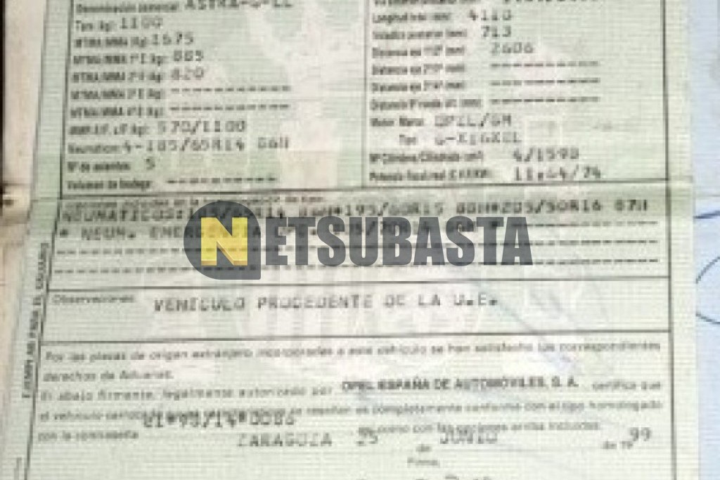 Opel Astra 1.6 16v 1999