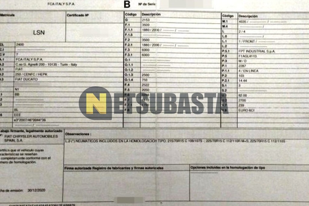 Fiat Ducato Furgon 2.3 Multijet 2021