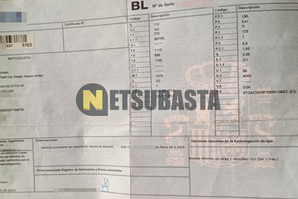 LML STAR 125 4T 2014