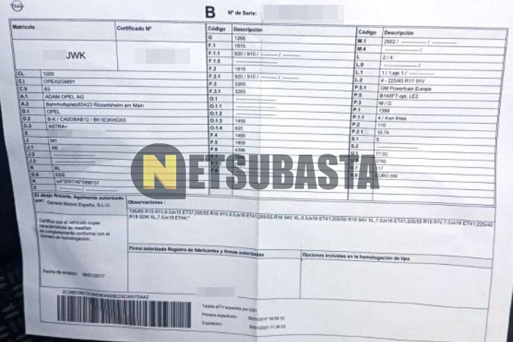 Opel Astra 1.4 Turbo 2017