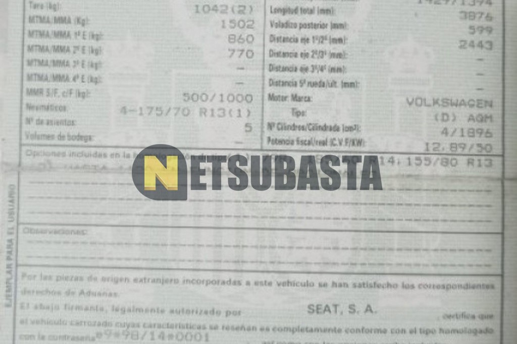 Seat Ibiza 1.9 SDi 2002