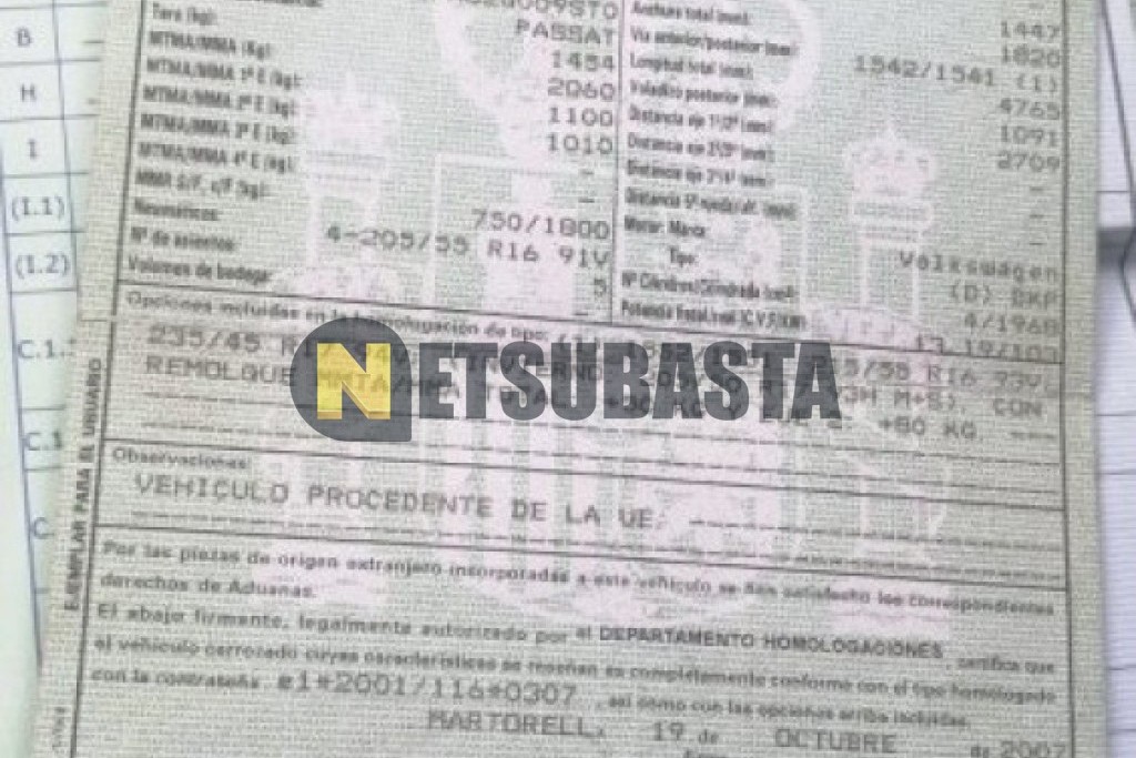 Volkswagen Passat 2.0 TDI DPF 2008