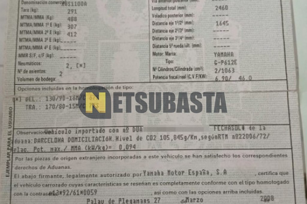 Yamaha XVS 1100 A Drag Star Classic 2008