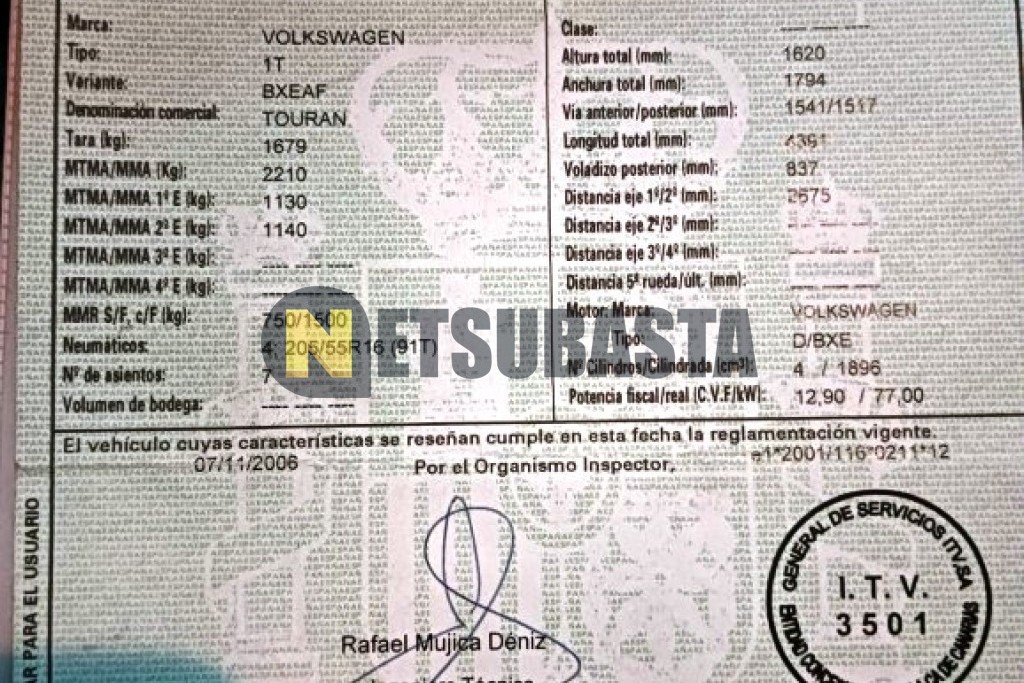 Volkswagen Touran 1.9 TDI 2006