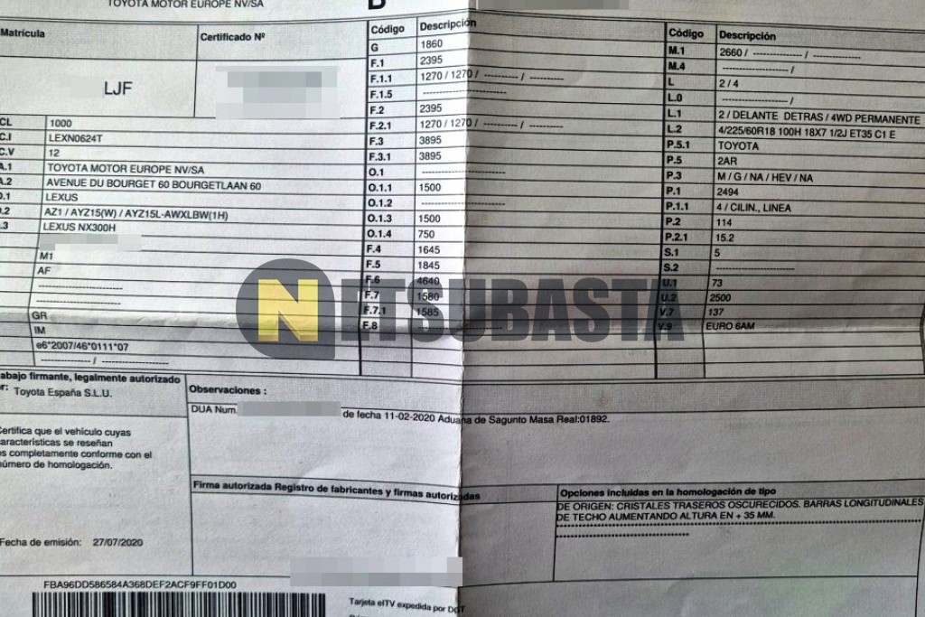 Lexus NX 300h 4WD 2020