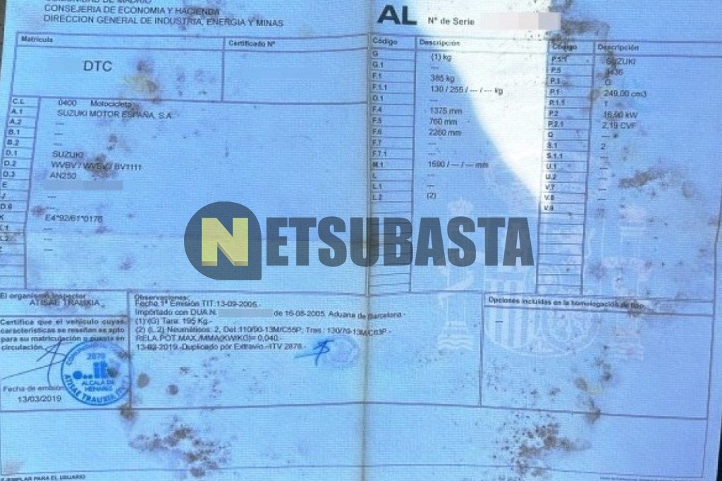 Suzuki Burgman 250 2005