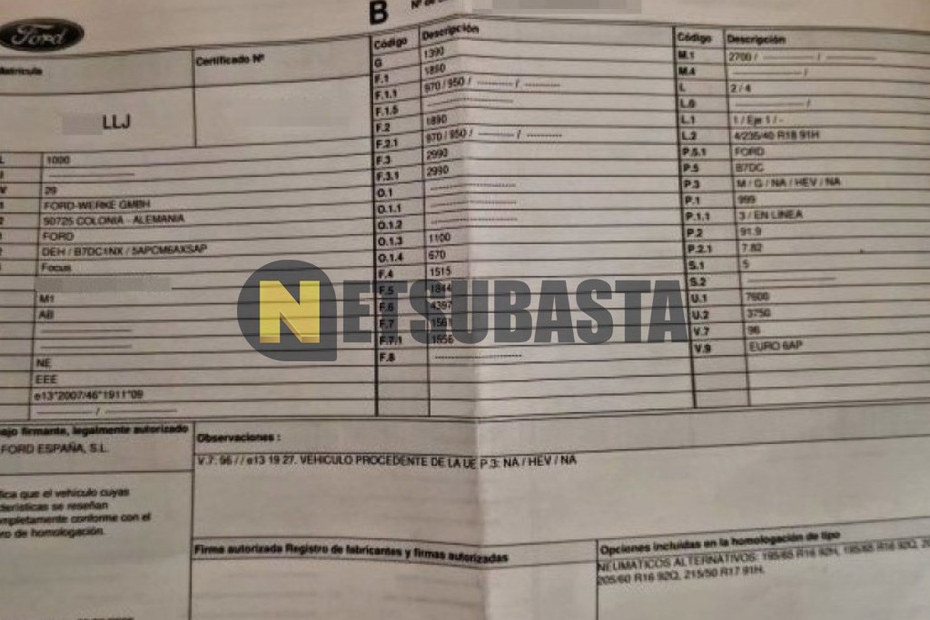 Ford Focus 1.0 EcoBoost MHEV 2020