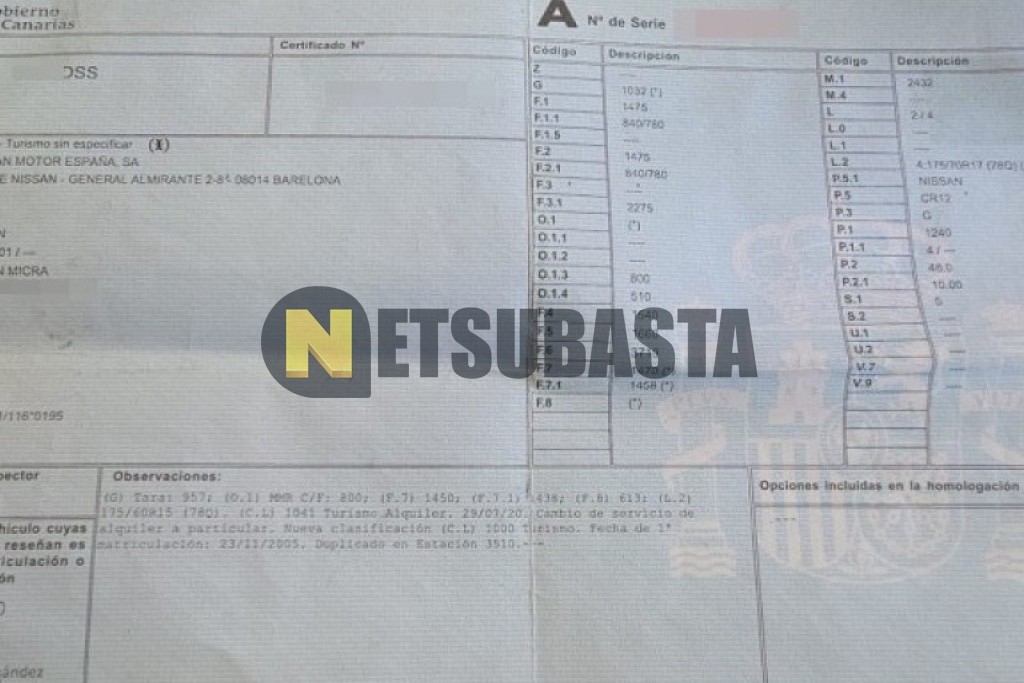 Nissan Micra 1.2i 2005