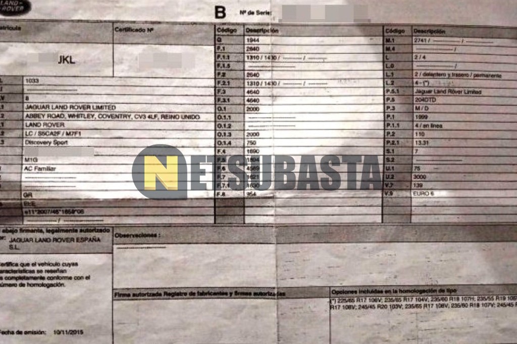 Land-Rover Discovery Sport 2.0 Td4 4x4 7 asientos 2015