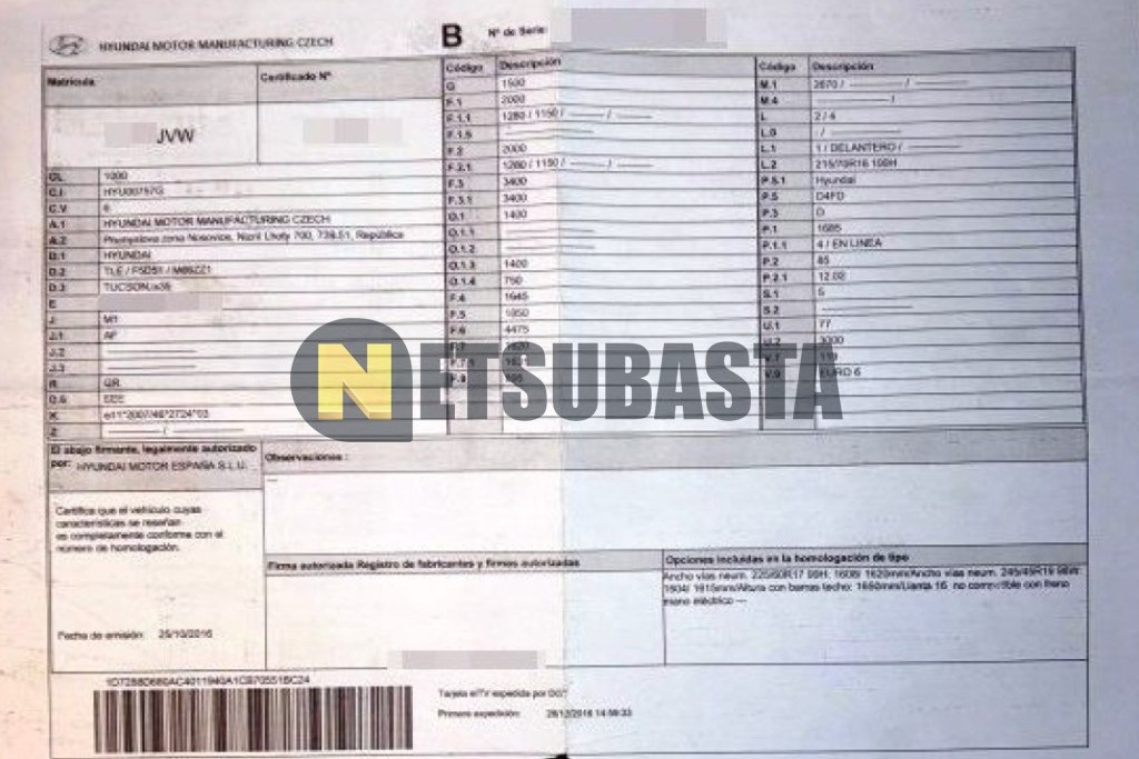 Hyundai Tucson 1.7 CRDi 4x2 BlueDrive 2016