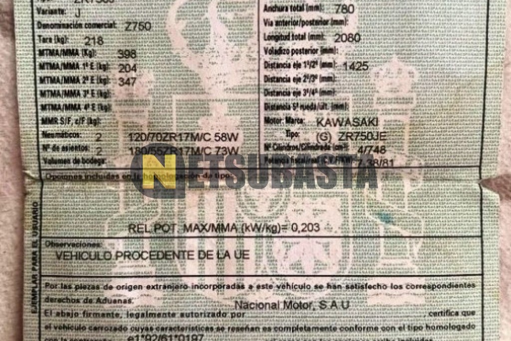 Kawasaki Z 750 2005