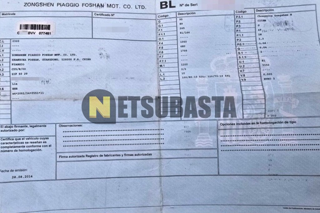 Piaggio Zip 50 2t 2014