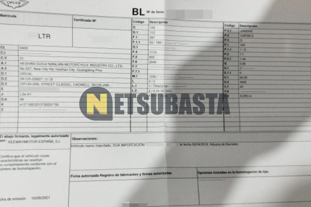 Orcal Astor 125 2021