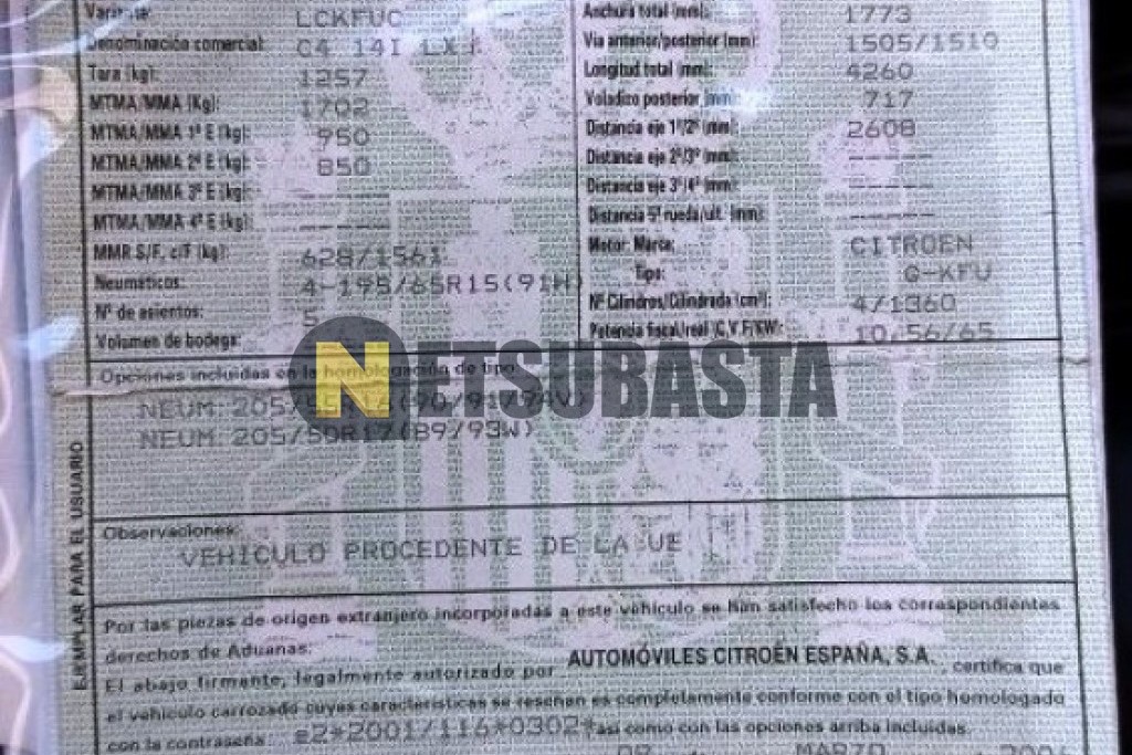 Citroën C4 1.4i 16v 2006