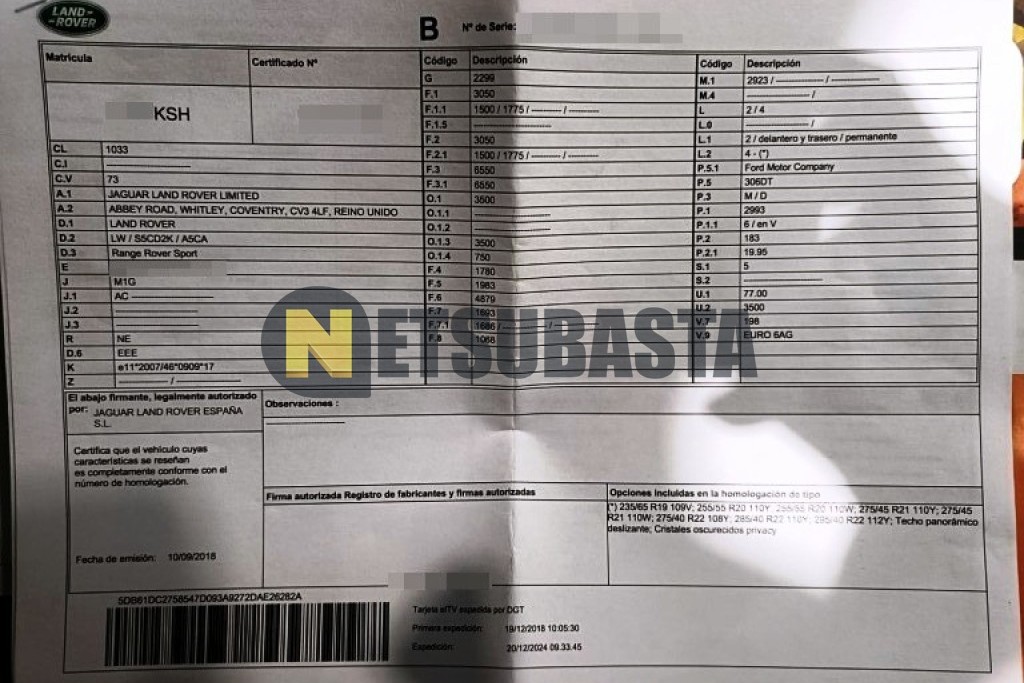 Land-Rover Range Rover Sport 3.0 SDV6 2018