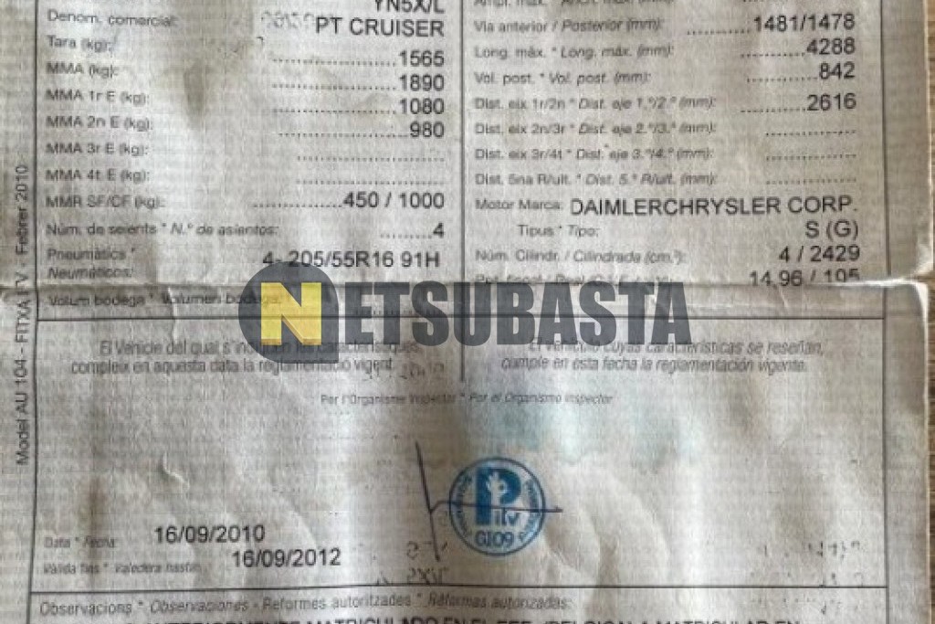 Chrysler PT Cruiser Cabrio 2.4 2004