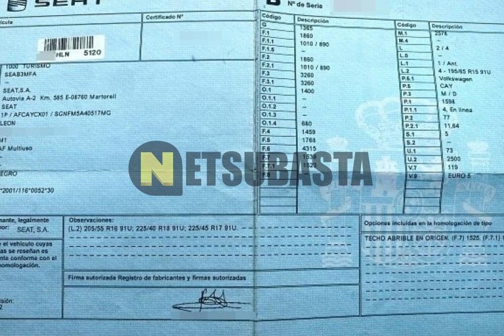 Seat León 1.6 TDI CR 2012