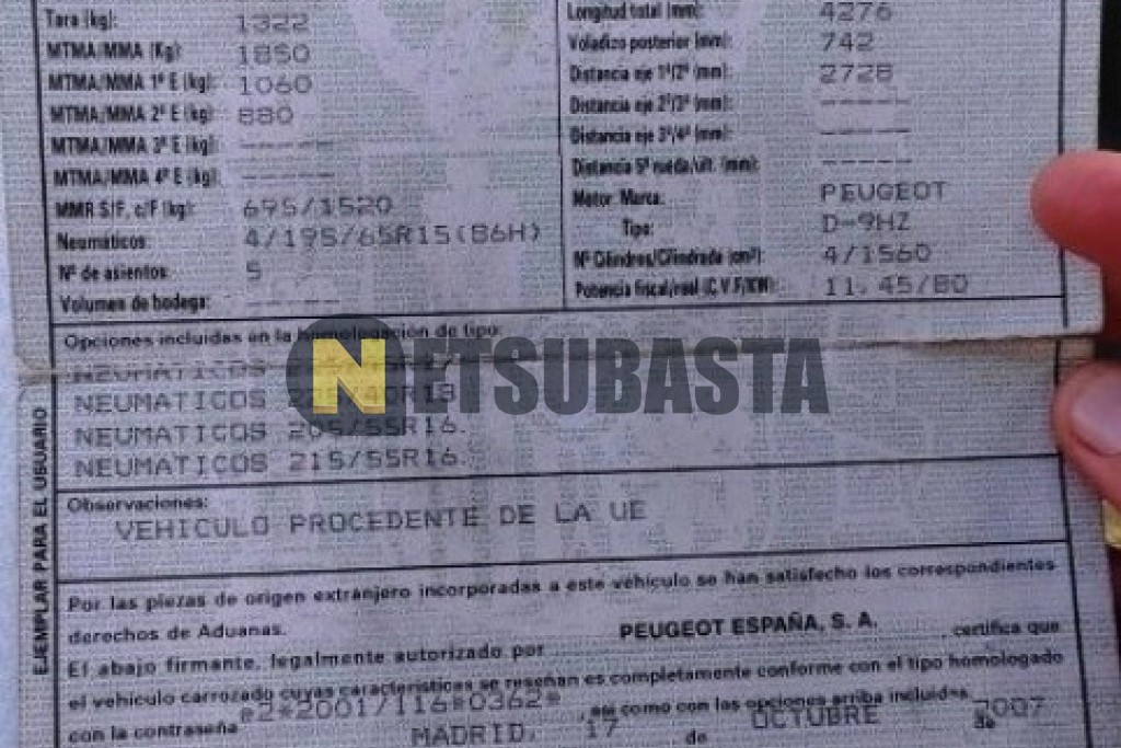 Peugeot 308 1.6 HDi FAP 2007