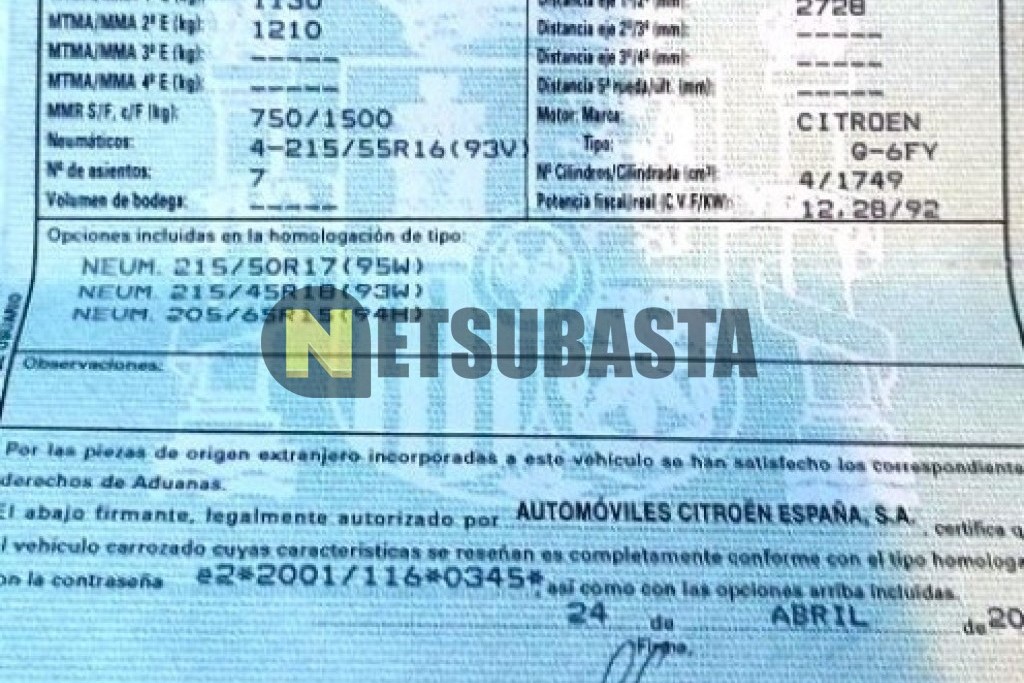 Citroën Grand C4 Picasso 1.8i 16v 2007