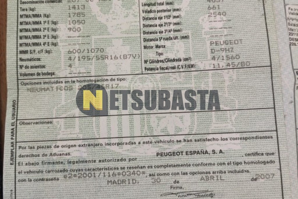 Peugeot 207 CC 1.6 HDi FAP 2007