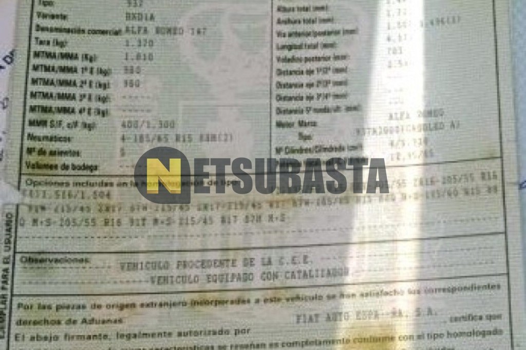 Alfa Romeo 147 1.9 JTD 2003