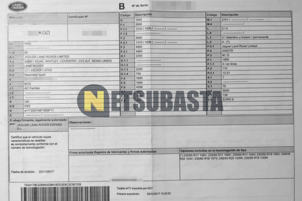 Land-Rover Discovery Sport 2.0 Td4 Aut. 4x4 2017