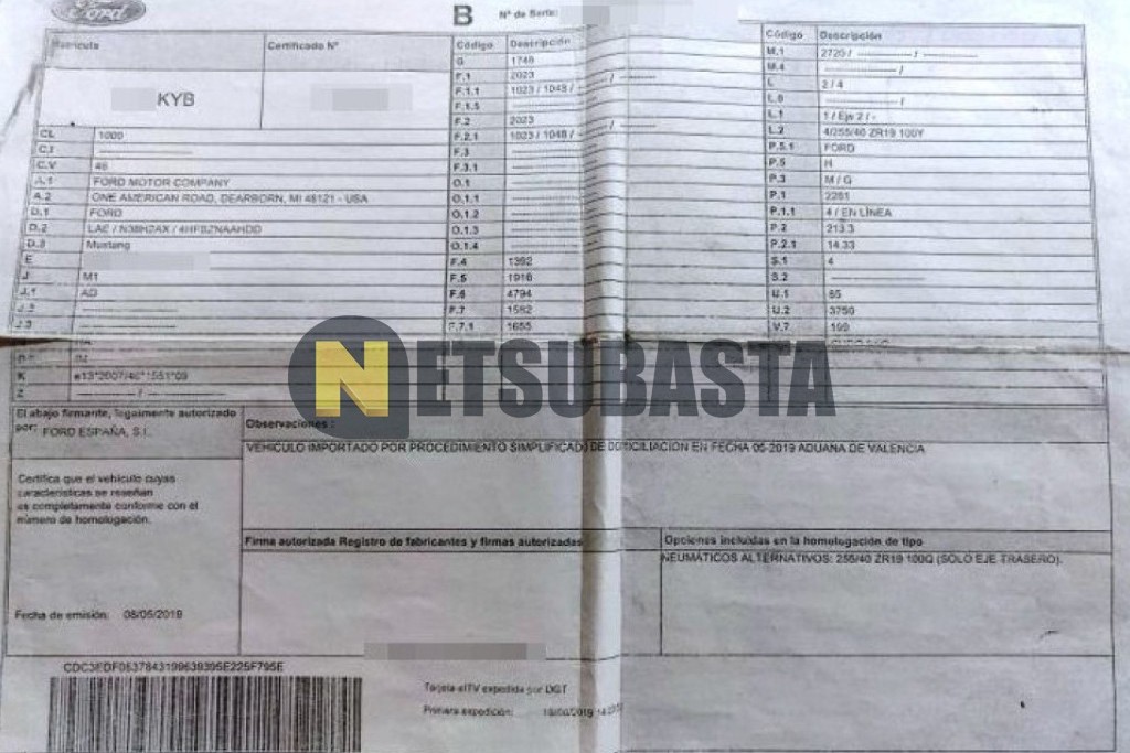 Ford Mustang Fastback 2.3 EcoBoost 2019