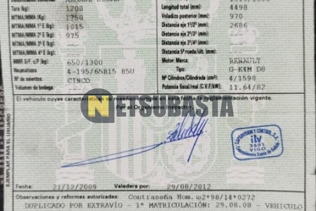 Renault Megane 1.6 16v 2008