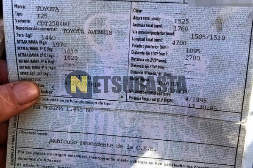 Toyota Avensis Wagon 2.0 D-4D 2004