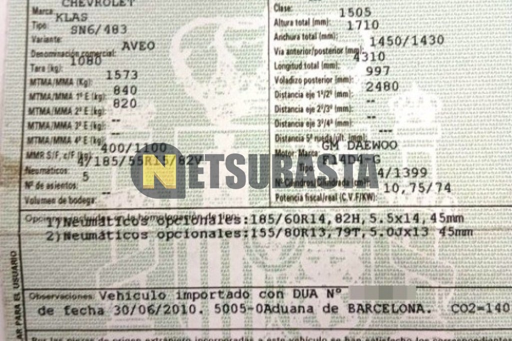 Chevrolet Aveo 1.4 16v 2010