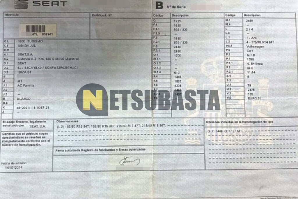 Seat Ibiza ST 1.6 TDI 2014