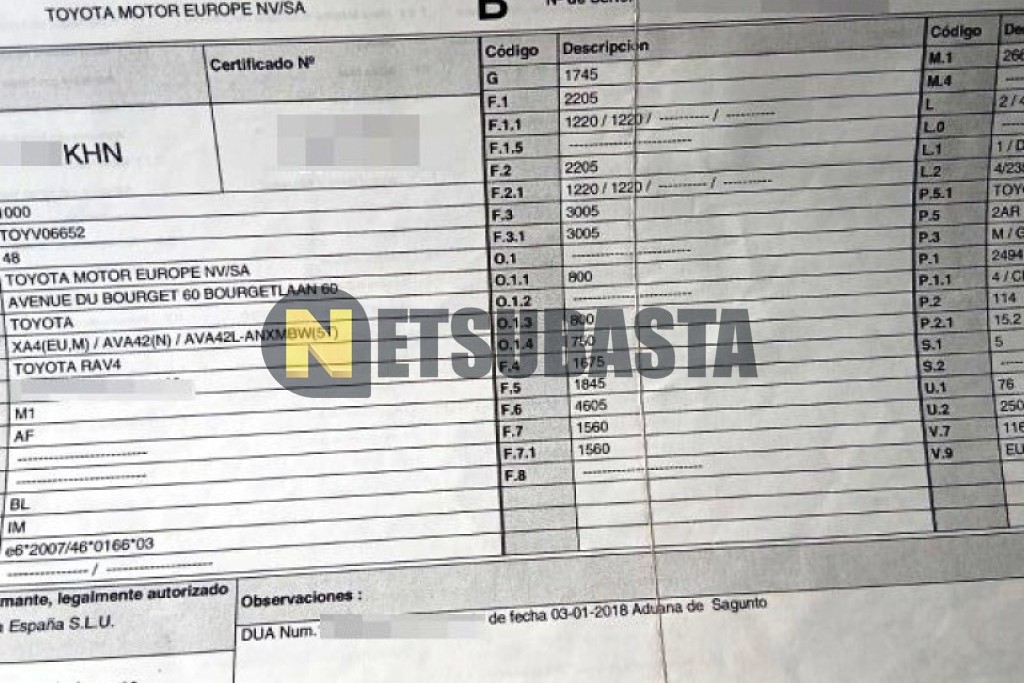 Toyota RAV4 hybrid 2WD 2018