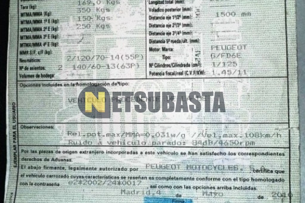 Peugeot Satelis 125 2010